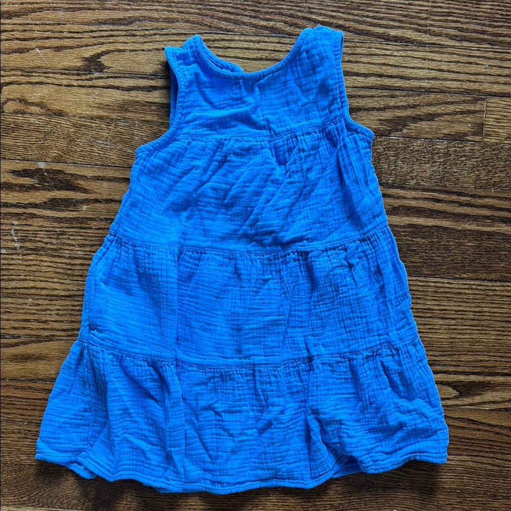 Cat & Jack Blue Ruffled Tiered Sundress